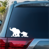 Elephant - Mom and Baby Elephant a2 window decal Sticker