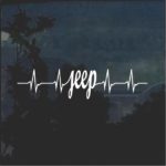 Jeep is Life Heartbeat Jeep Decal Stickers
