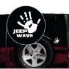 Jeep wave Hand Decal sticker a3