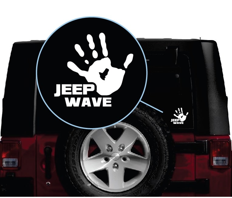 Jeep Wave Hand Jeep A3 – Jeep Wrangler Decals | MADE IN USA