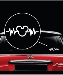 Mickey Mouse Disney Heartbeat A2 - Cartoon Decal Sticker