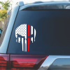 Punisher Skull Flag Fireman Firefighter Red Line window Decal Sticker