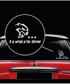 Dodge Hellcat Its whats for dinner decal sticker