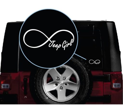 jeep girl infinty window decal sticker2