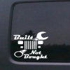 Built not Bought YJ Jeep Wrangler Jeep - Jeep Wrangler Decals