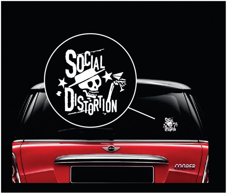Social Distortion Logo Sticker Car Bumper Decal 5 X 4