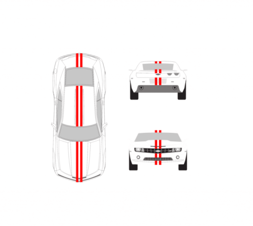 Chevy Camaro 4 inch racing stripes