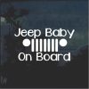 Jeep Baby on Board Window Decal Sticker