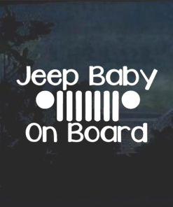 Jeep baby on Board Jeep Decal Stickers