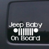 Jeep baby on Board Jeep Decal Stickers
