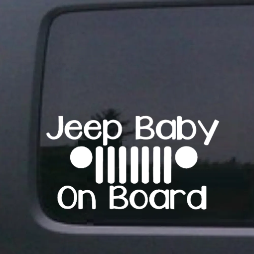 Jeep baby on Board Jeep Decal Stickers