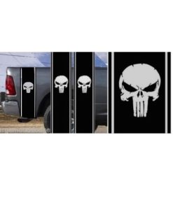 Punisher truck bedside decal sticker