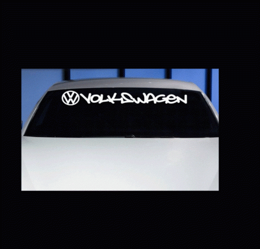 Windshield banner decal sticker fits Volkswagen VW