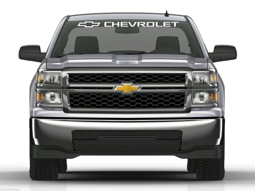 Windshield banner decal sticker fits Chevrolet Chevy Trucks