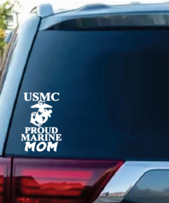 Proud Mom A2 Usmc Window Decal Sticker