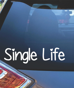 Single Life Window Decal Sticker