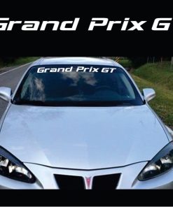 Vinyl Windshield Banner Decal Stickers Fits Pontiac Grand Prix GT