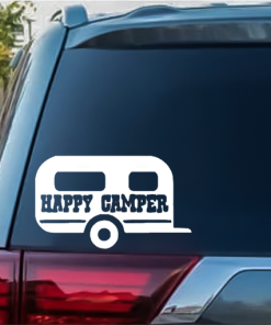 Happy Camper window decal Sticker A2