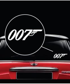 007 James Bond Window Decal Sticker
