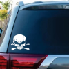 Skull and Cross Bones Window Decal Sticker A2