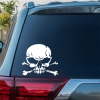 Skull and Cross Bones Window Decal Sticker A2