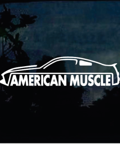 American Muscle Ford Mustang window decal Sticker