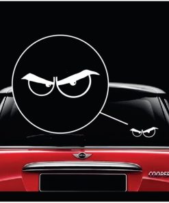 Angry Eyes window decal sticker