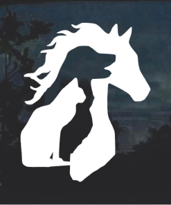 Animal Lover Horse Dog Cat Window decal Sticker