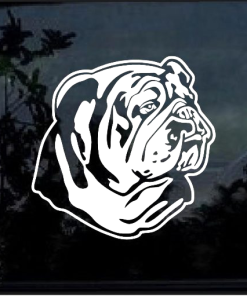 Bulldog English American Bulldog Window Decal Sticker