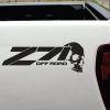 Chevy Z-71 off road Skull vinyl decal sticker set of 2