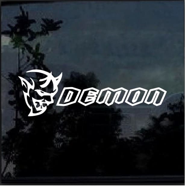 Demon SRT sticker 13x12cm ADHESIVO DECAL Vynil Viper Truck infierno Ram Hemi diablo