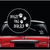Dogs On Board Window Decal Sticker