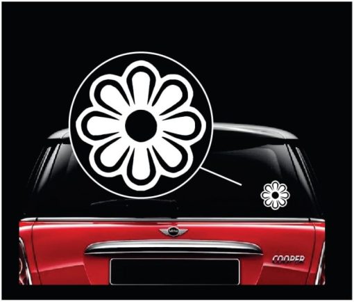 Flower Power Daisy Window Decal Sticker