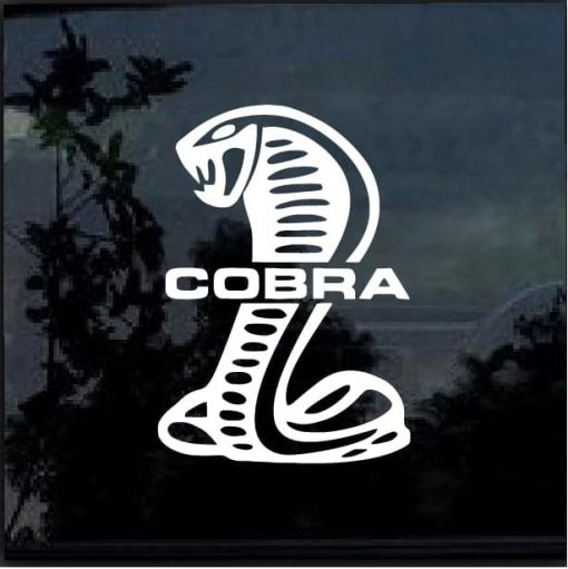 Ford Cobra Snake Vinyl Window Decal Sticker