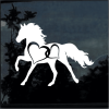 Horse Heart a6 Window decal Sticker