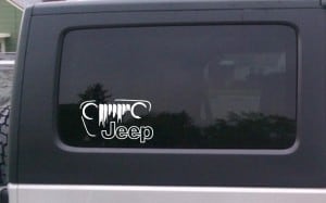 Jeep Side Vinyl Decal Stickers