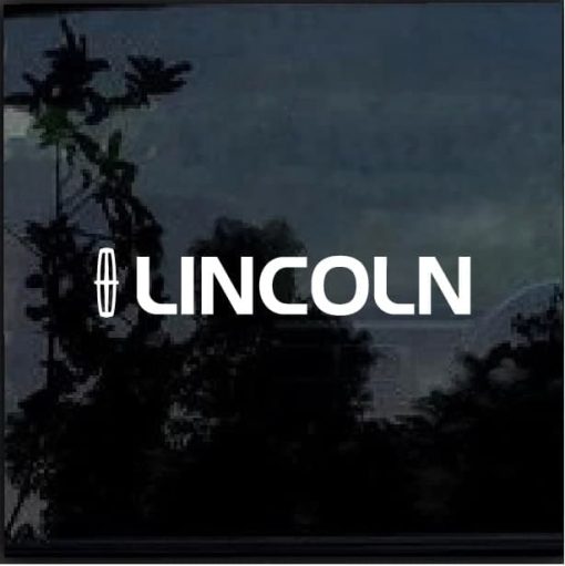 Lincoln with emblem Vinyl Window Decal Sticker