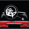 Mustang Horse round Window decal Sticker