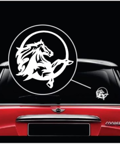 Mustang Horse round Window decal Sticker