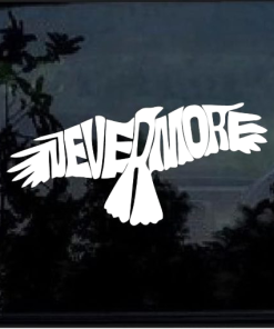 Nevermore The Raven Window Decal Sticker