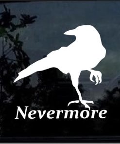 Nevermore The Raven Window Decal Sticker a2