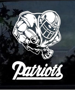 New England Patriots Football Player Window Decal Sticker