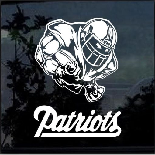 New England Patriots Football Player Window Decal Sticker