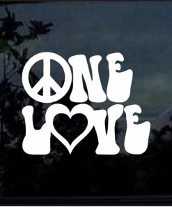ONE LOVE Vinyl Decal Sticker Car