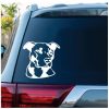 Pitbull Head Window Decal Sticker