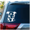Pitbull Head Window Decal Sticker