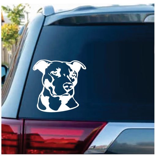 Pitbull Head Window Decal Sticker