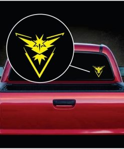Pokemon Go Team Instinct Symbol Window Decal Sticker