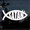 Satan Fish window decal Sticker