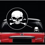 Skull and Cross Bones Window Decal Sticker A2